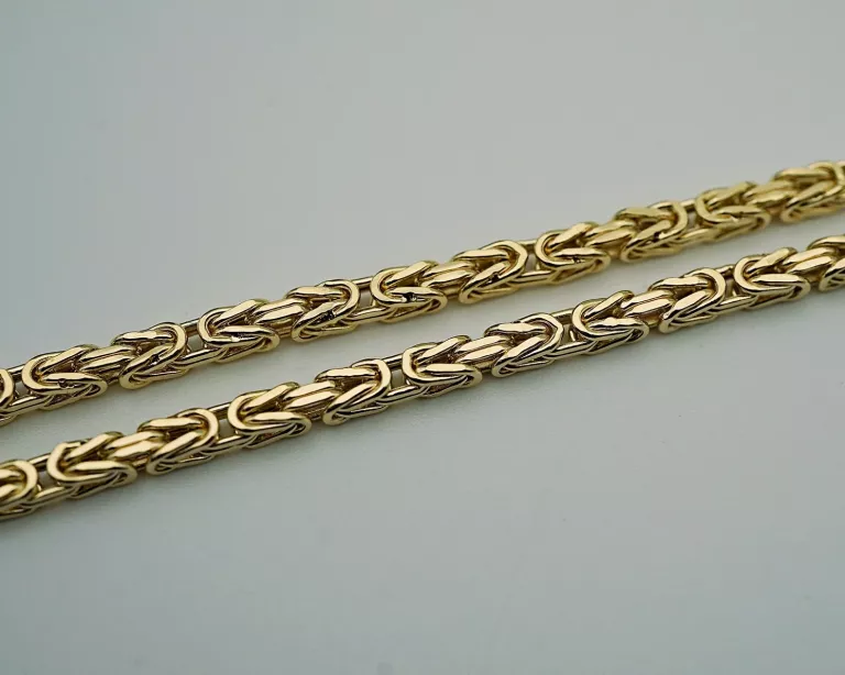 PIĘKNIE WYKONANY ZŁOTY ŁAŃCUSZEK SPLOT KRÓLEWSKI PR585 14K 23,80G 60CM