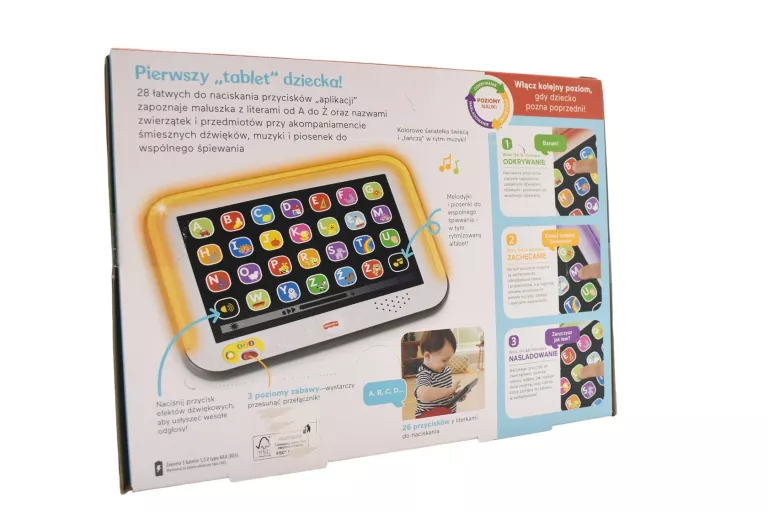 FISHER PRICE EDUKACYJNY TABLET MALUCHA DHN29 JĘZYK POLSKI