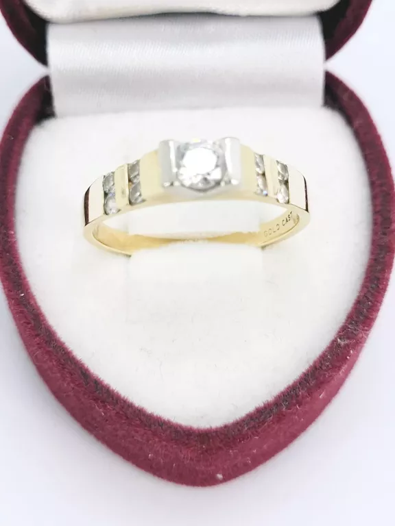 ZŁOTY PIERŚCIONEK PR 585 CYRKONIE ROZM 15