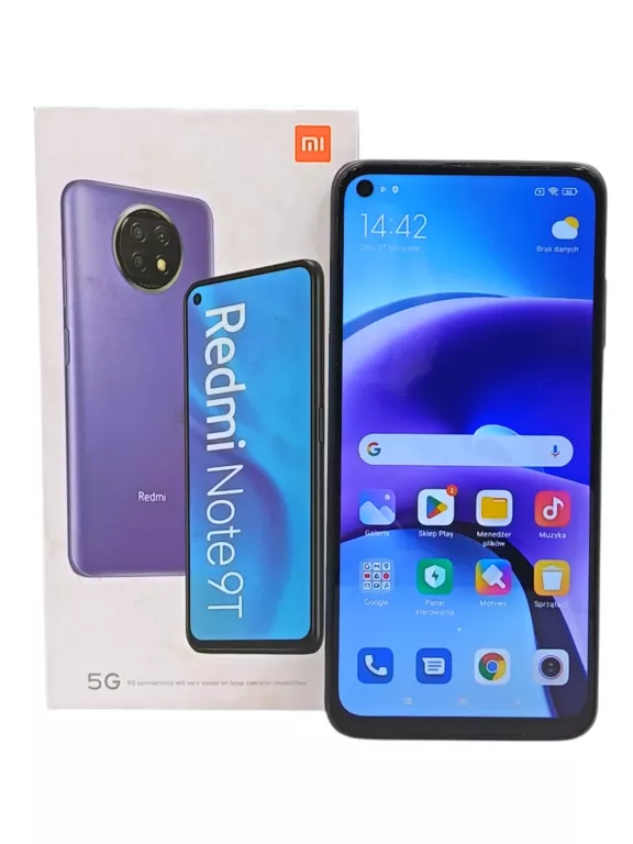 TELEFON XIAOMI REDMI NOTE 9T 4/128 GB PUDEŁKO