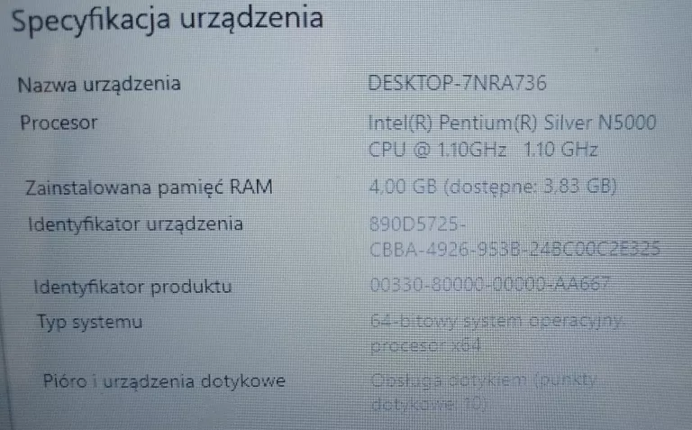 LAPTOP  MEDION  AKOYA E2293 PENTIUM N5000/4GB/64GB