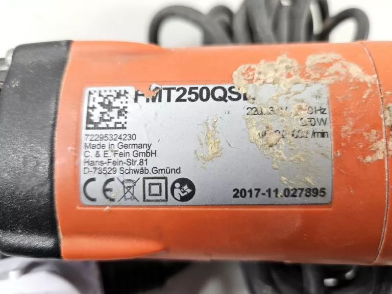 SZLIFIERKA WIELOFUNKCYJNA FEIN FMM250Q - ZESTAW!!