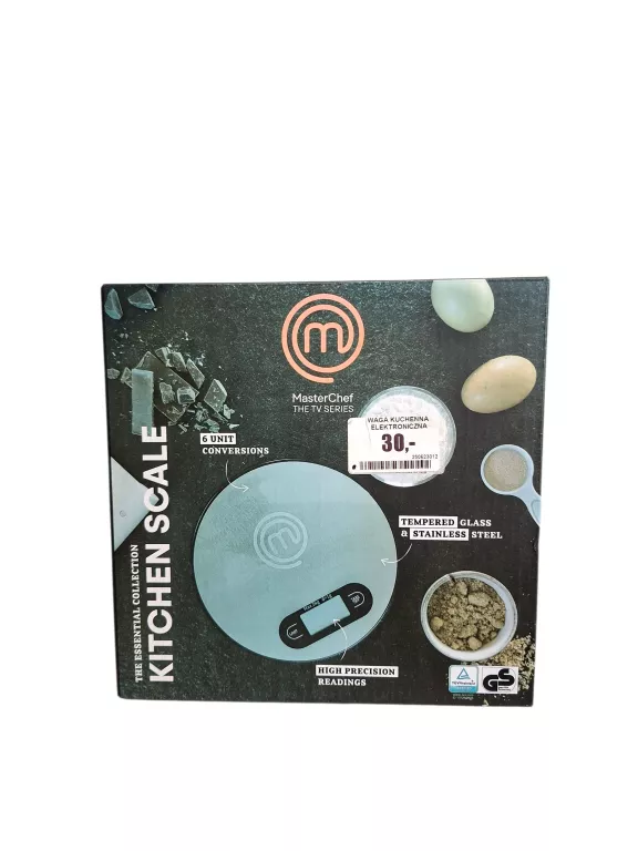 WAGA KUCHENNA ELEKTRONICZNA SZKLANA DO 5 KG MASTERCHEF