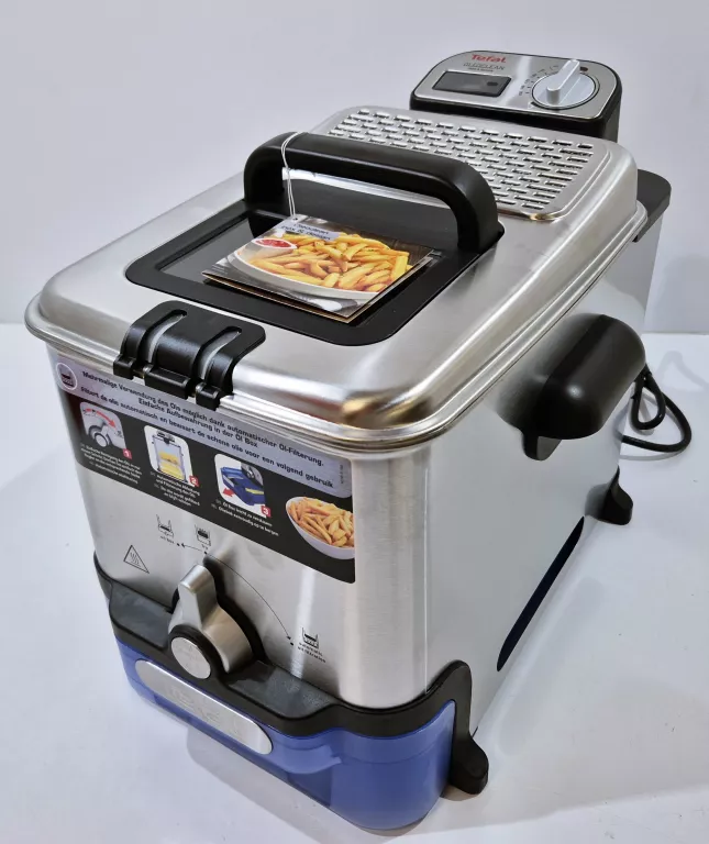 FRYTKOWNICA TEFAL OLEOCLEAN PRO INOX 2300W 3,5L Z METALOWYM FILTREM