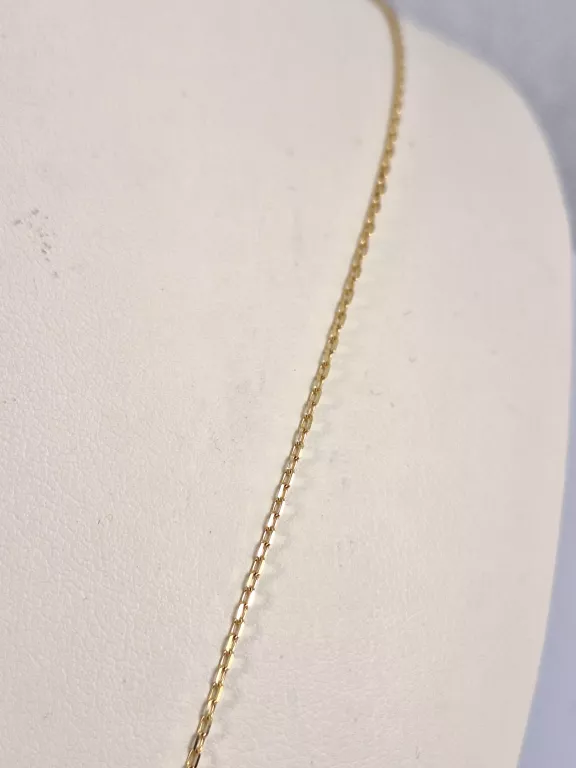 DELIKATNY ZŁOTY ŁAŃCUSZEK  ANKIER 1,74G 585 50 CM