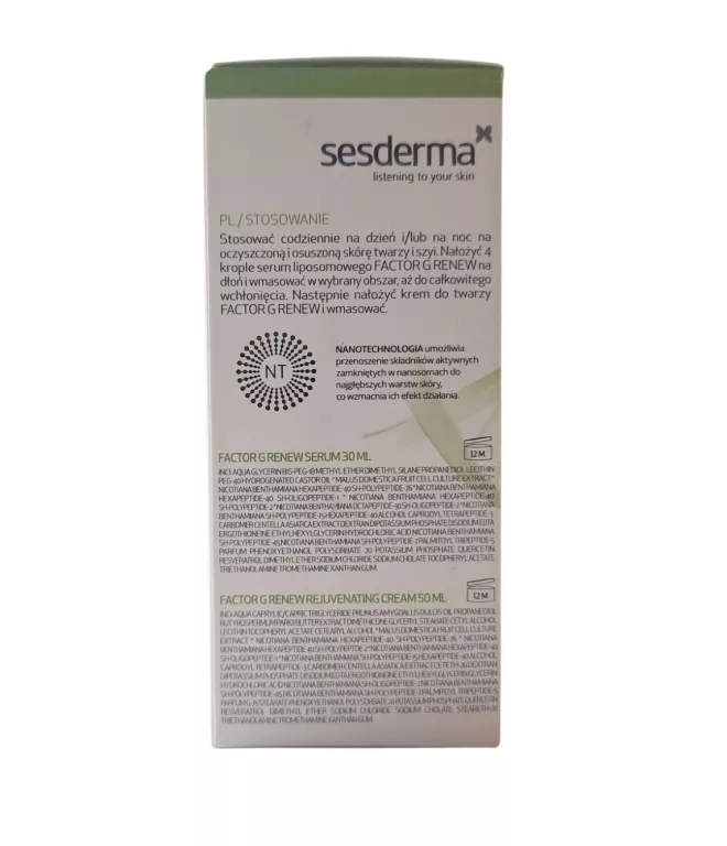 SESDERMA ZESTAW FACTOR G KREM 50ML + SERUM 30ML