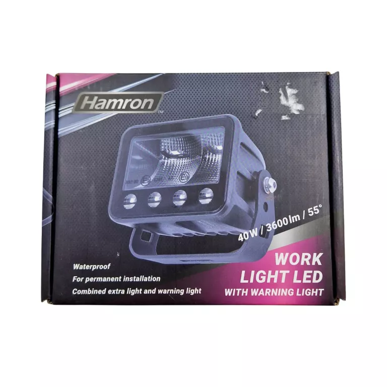 HAMRON OŚWIETLENIE TECHNICZNE ZE ŚWIATŁAMI OSTRZEGAWCZYMI. 40 W 3600 LM