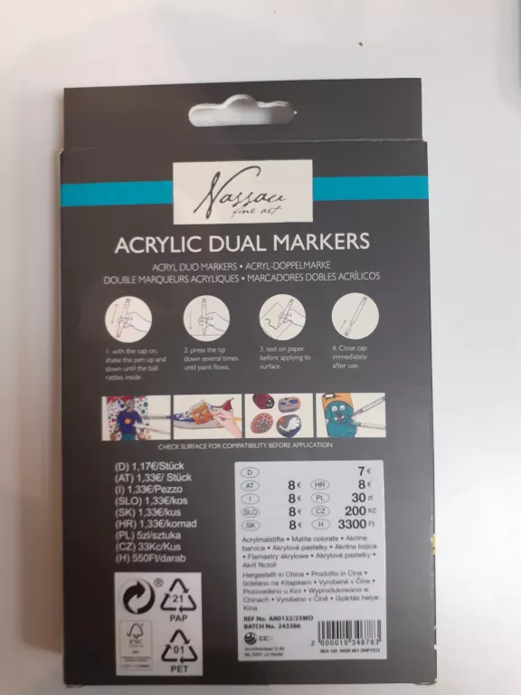 NASSAN ACRYLIC DUAL MARKERS
