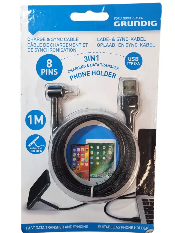 KABEL USB - APPLE LIGHTNING GRUNDIG 1 M