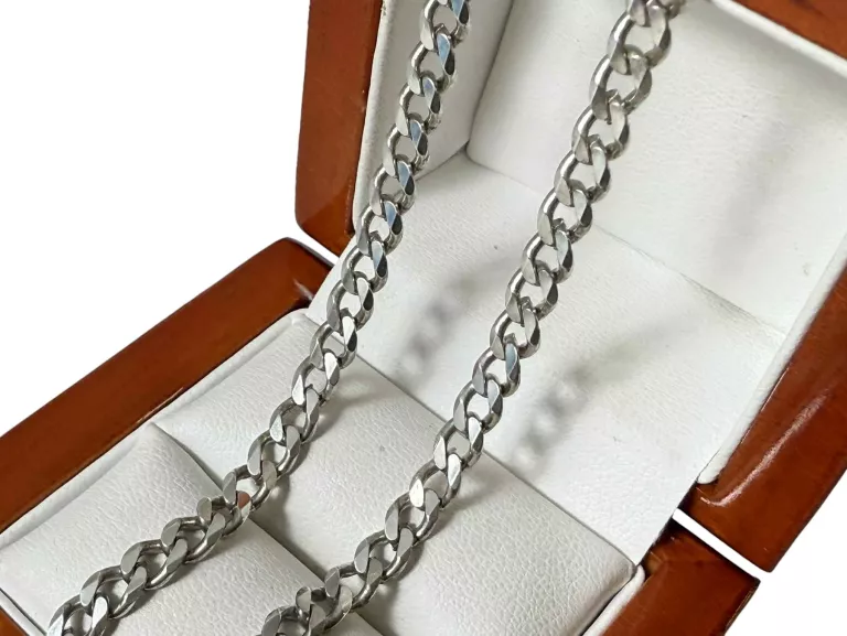 SREBRNY MĘSKI ŁAŃCUSZEK PANCERKA 50CM/925/17,84G.