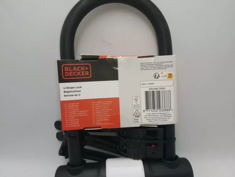 ZAPIĘCIE ROWEROWE U-LOCK BLACK&DECKER
