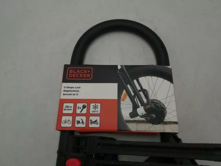 ZAPIĘCIE ROWEROWE U-LOCK BLACK&DECKER