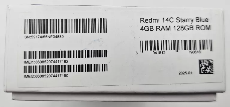 TELEFON XIAOMI REDMI 14C 4/128GB KOMPLET