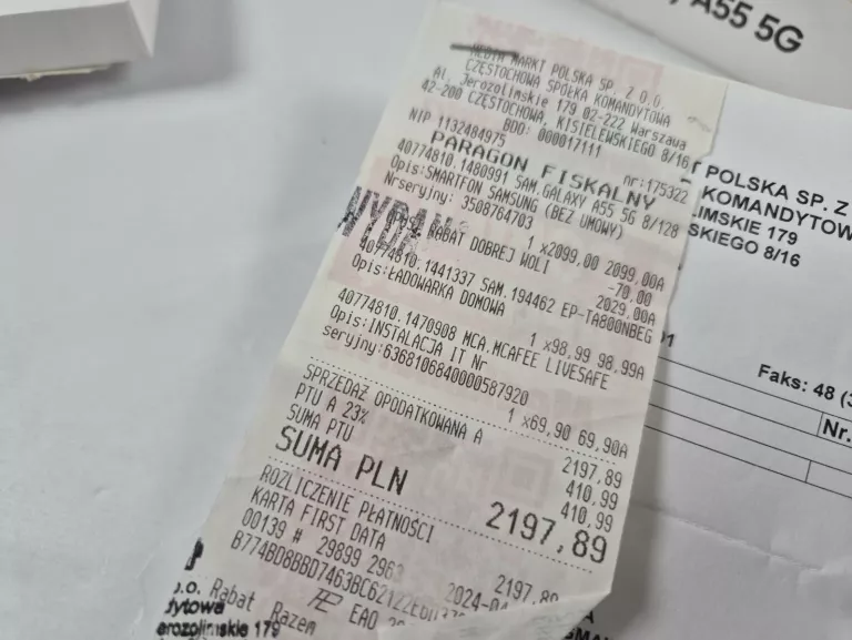 SAMSUNG GALAXY A55 5G 128GB GWARANCJA BEZ RAT! ŁADNY! FIOLET!