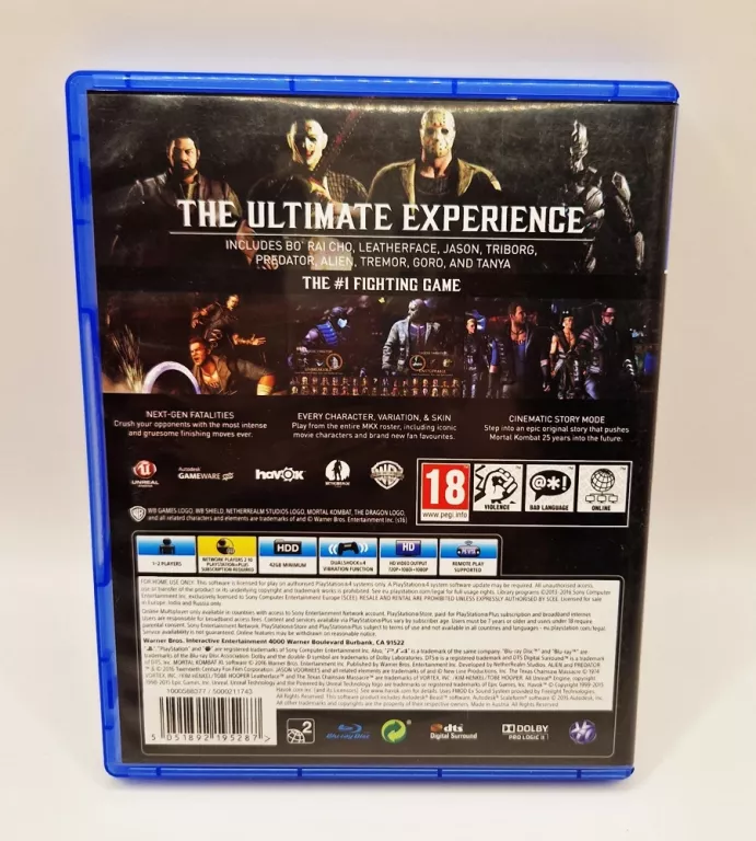 MORTAL KOMBAT XL PS4