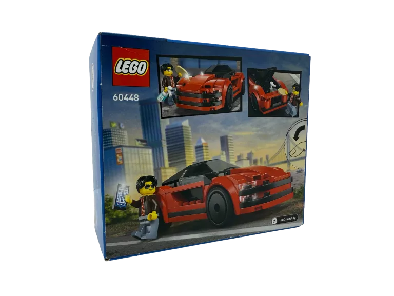 LEGO CITY 60448 CZERWONY SAMOCHÓD SPORTOWY