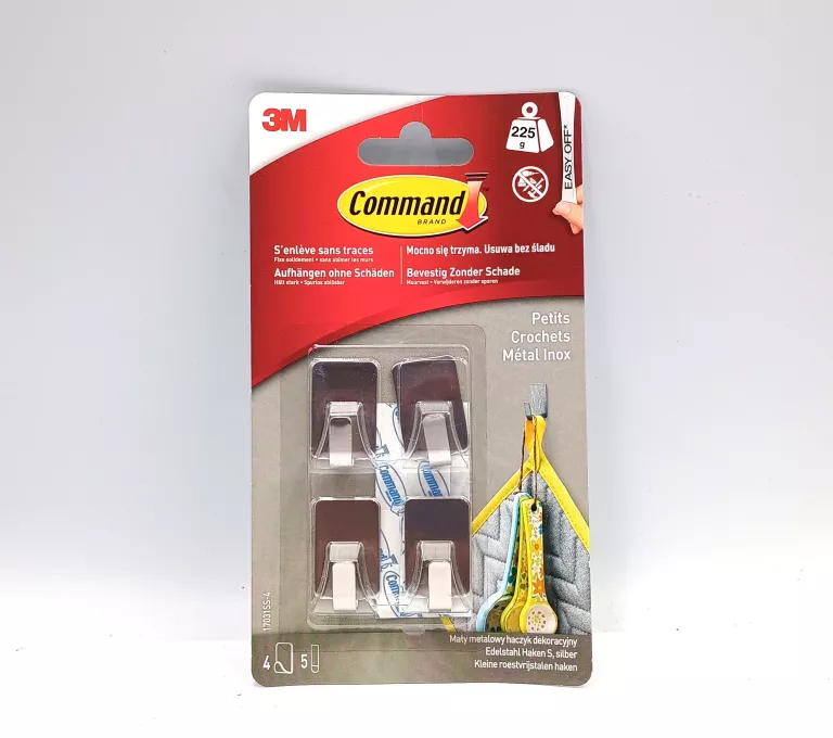3M COMMAND WIESZAKI, HACZYKI DO 225G 4SZT