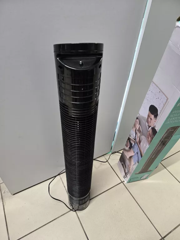 WENTYLATOR KOLUMNOWY Z PANELEM DOTYKOWYM + PILOT CZARNY