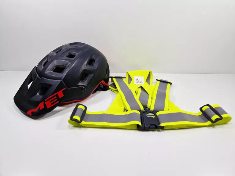 KASK ROWEROWY MET TERRANOVA M121 ROZM. M + ODBLASK