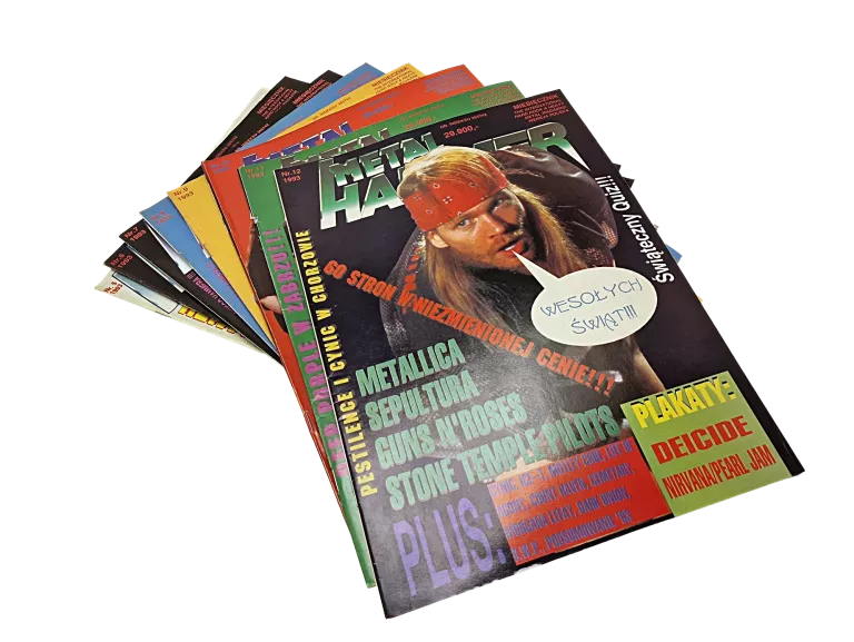 CZASOPISMA METAL HAMMER ROK 1993 NIEKOMPLETNE