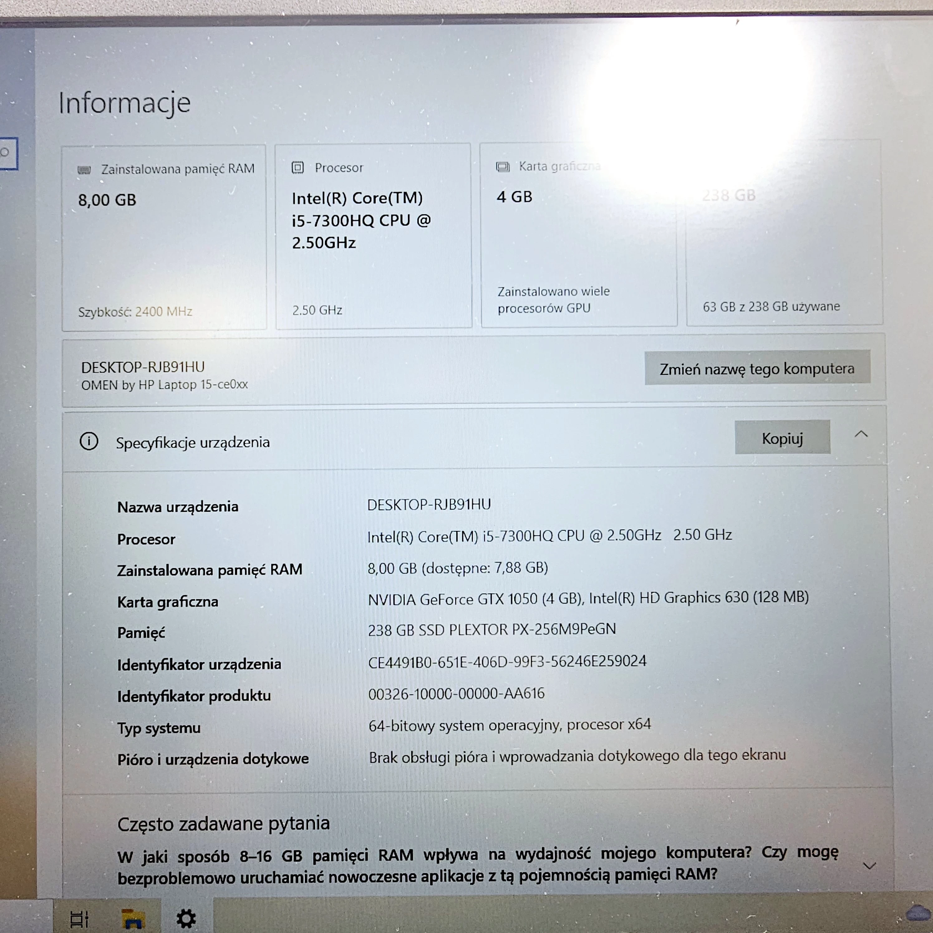 laptop-hp-omen-15-ce008nw-i5-7300hq8gb256gbwin10-gtx1050-kod-producenta-ce008nw