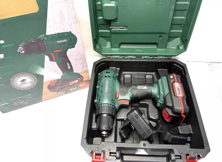 WIERTARKO WKRĘTARKA PARKSIDE PBSA 20-LI A1 KOMPLET