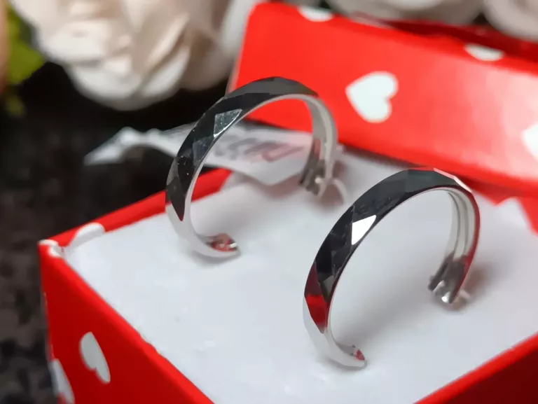 SREBRNE  KOLCZYKI KÓŁECZKA RZEŹBIONE PR.925