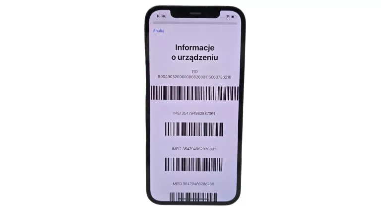 TELEFON IPHONE 12 PRO 256GB KOND.BAT.76%