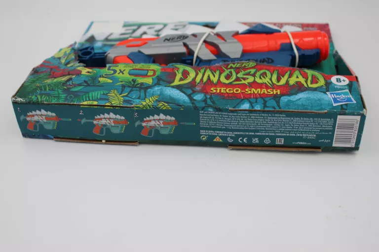 HASBRO NERF DINOSQUAD STEGO-SMASH DART-BLASTER PISTOLET Z 4 NABOJAMI