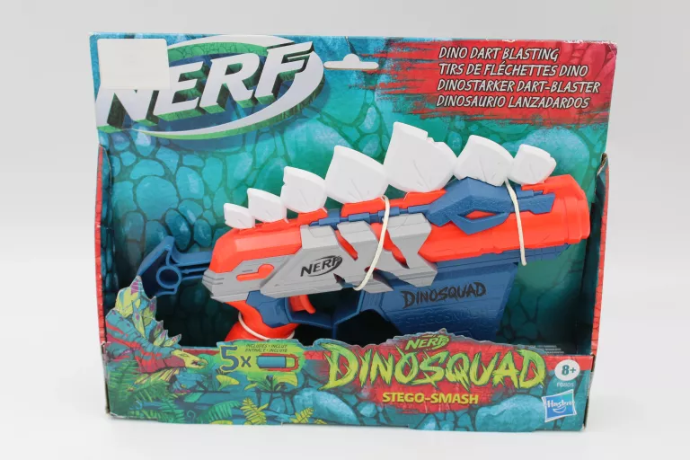 HASBRO NERF DINOSQUAD STEGO-SMASH DART-BLASTER PISTOLET Z 4 NABOJAMI