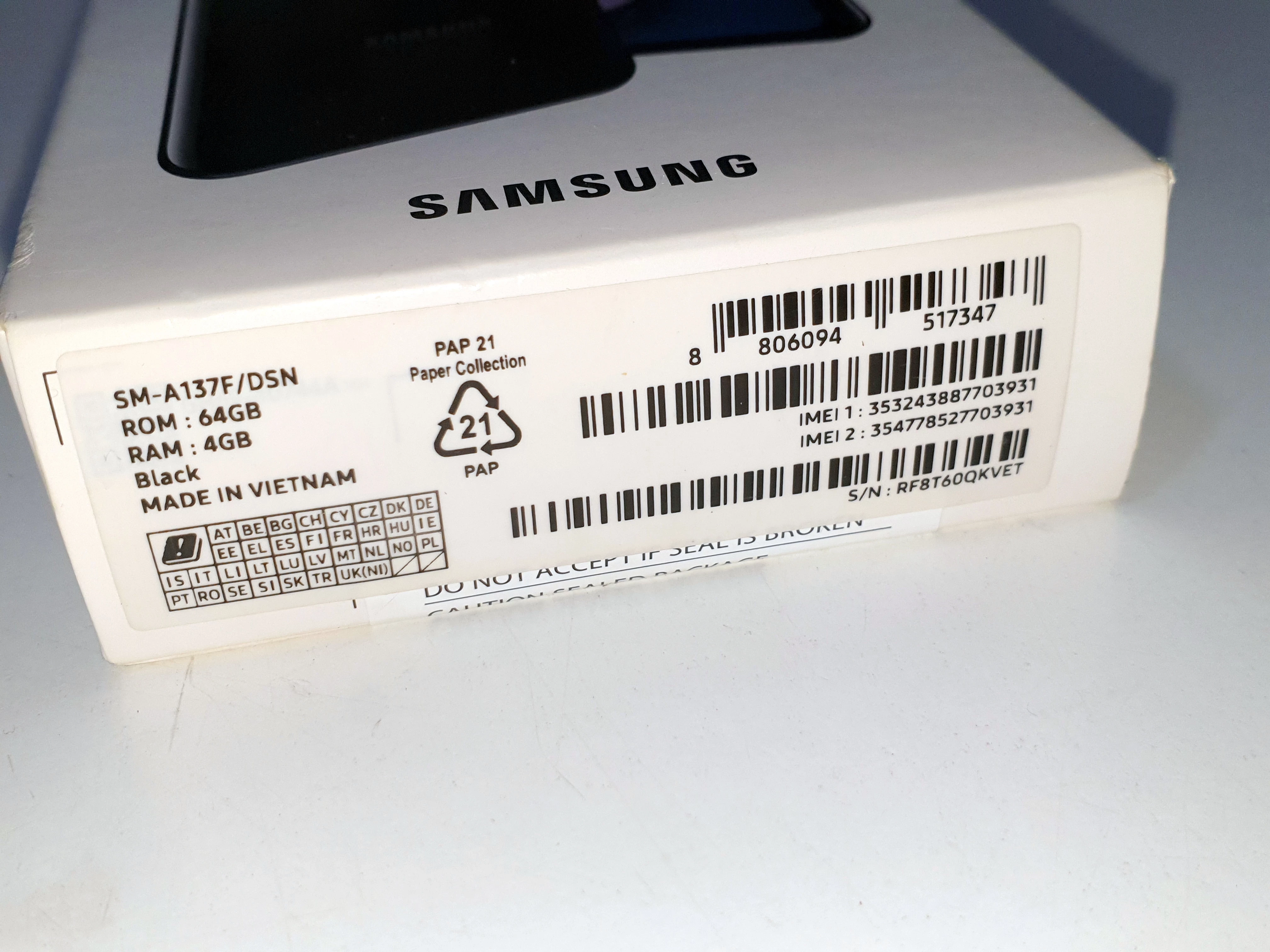 telefon-samsung-galaxy-a13-komplet-ean-gtin-8806094116205