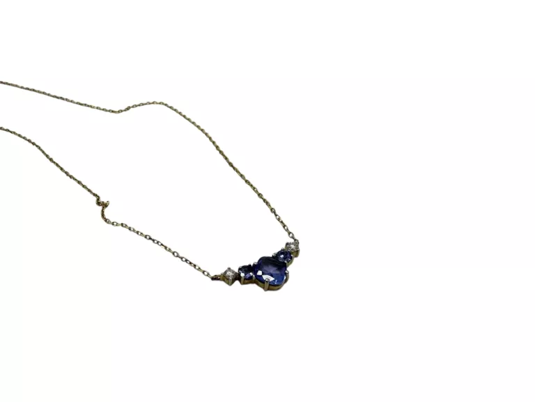 ŁAŃCUSZEK - PR585 -1,74G - DIAMENTY/TANZANIT