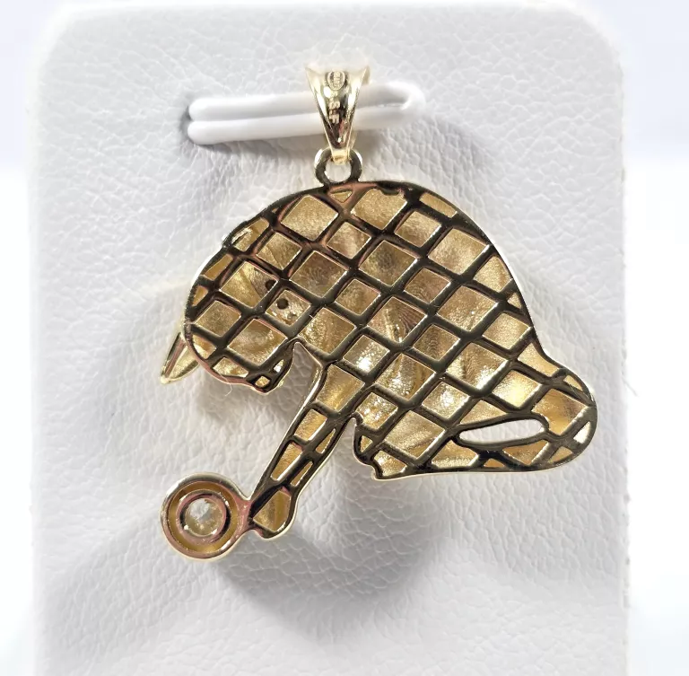 NIENOSZONA ZŁOTA ZAWIESZKA KOT P585 2,30G 2,5CM