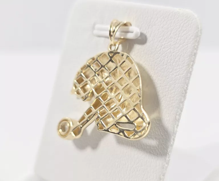 NIENOSZONA ZŁOTA ZAWIESZKA KOT P585 2,30G 2,5CM