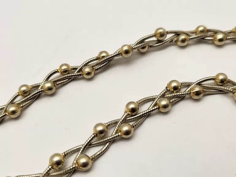 PIĘKNY SREBRNY NASZYJNIK 23,14G 925 45CM