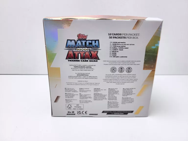 TOPPS BOX SASZETKI 32 SZT. MATCH ATTAX 2026 KARTY PIŁKARSKIE