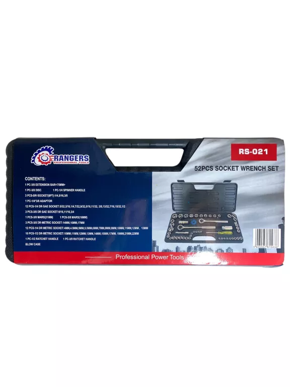 ZESTAW NARZĘDZI RANGER TOOLS 52 ELEMENTY