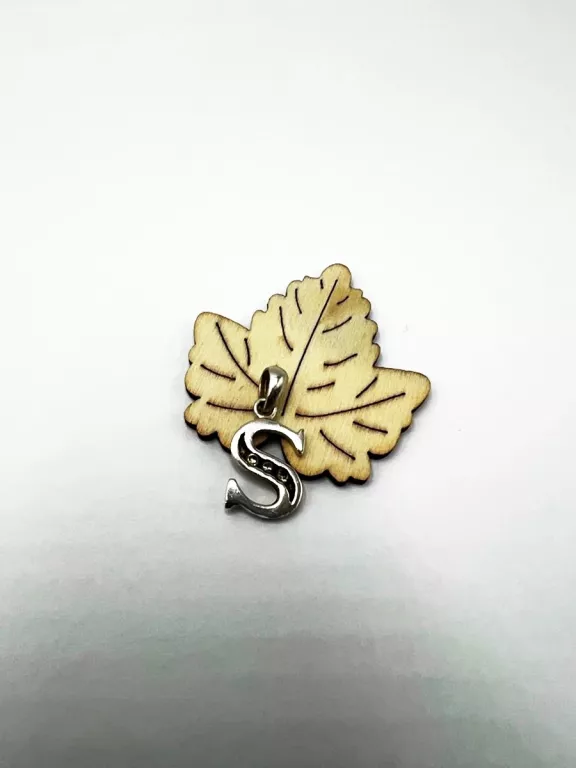 SREBRNA ZAWIESZKA LITERKA "S"  P.925/1,71G/CM2