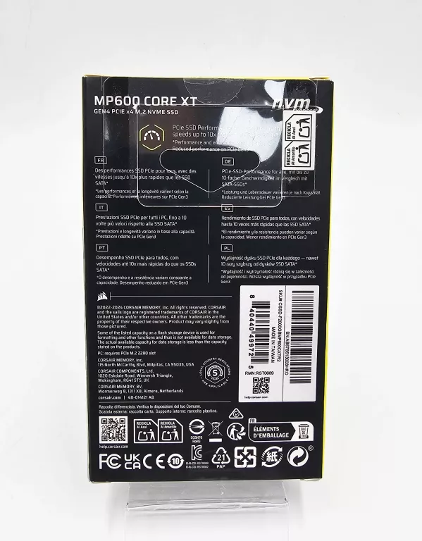 DYSK SSD CORSAIR MP600 CORE XT 2TB M.2 PCI 4.0 CSSD-F2000GBMP600CXTR2