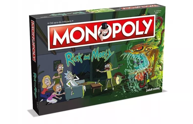 GRA PLANSZOWA MONOPOLY RICK AND MORTY PL DLA FANÓW SERIALU KOLEKCJONERSKA
