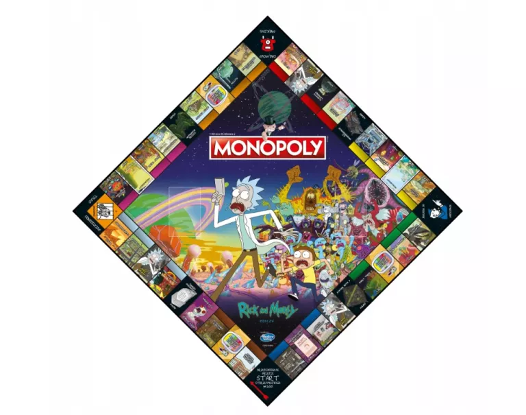 GRA PLANSZOWA MONOPOLY RICK AND MORTY PL DLA FANÓW SERIALU KOLEKCJONERSKA