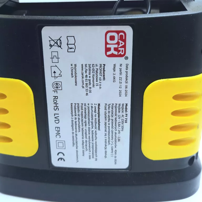 PROSTOWNIK SAMOCHODOWY CAR OK 8A 12/24V (FY710)