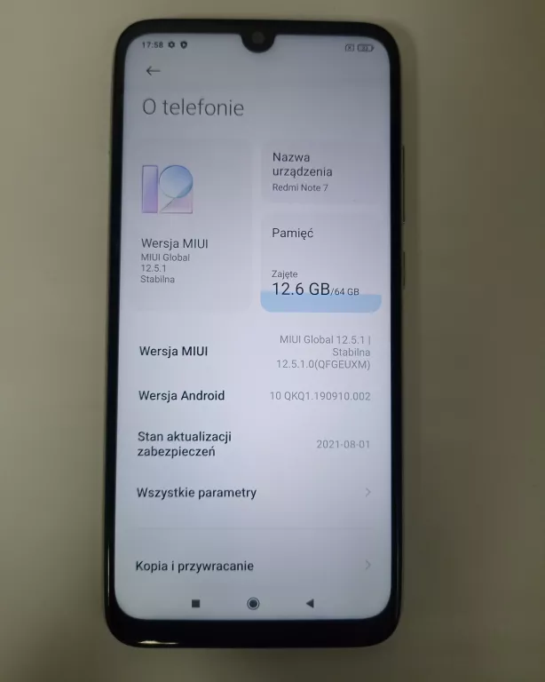 TELEFON REDMI NOTE 7 4/64GB