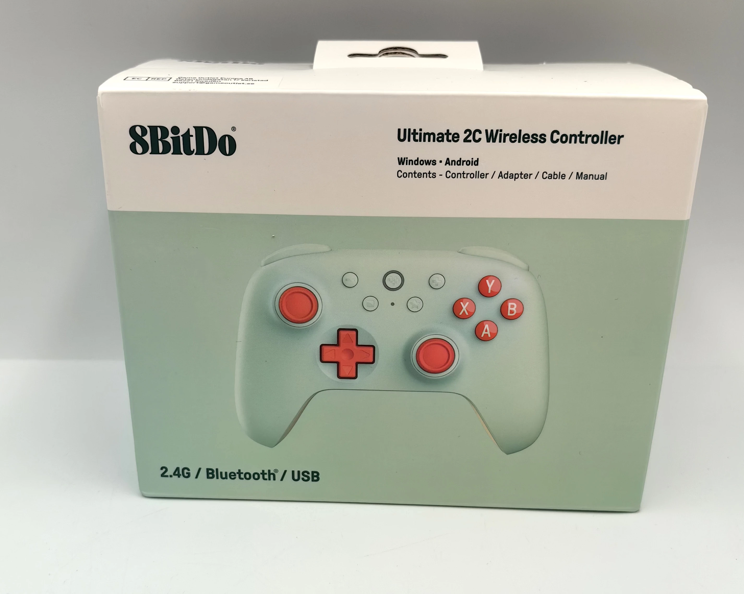 pad-bezprzewodowy-8bitdo-ultimate-2c-hall-effect-24g-pc-zielony-wyzwolenia-4b-szczecin
