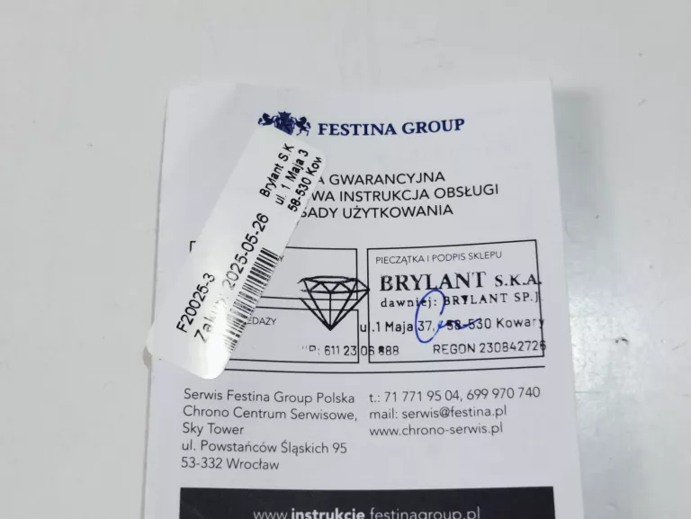 ZEGAREK MĘSKI FESTINA F20025/3