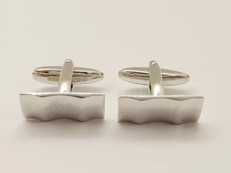 ELEGANCKIE SREBRNE SPINKI DO MANKIETÓW 12,88G.