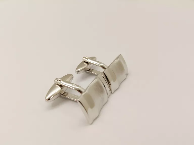 ELEGANCKIE SREBRNE SPINKI DO MANKIETÓW 12,88G.