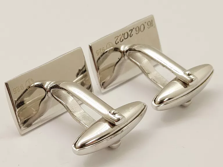 ELEGANCKIE SREBRNE SPINKI DO MANKIETÓW 12,88G.