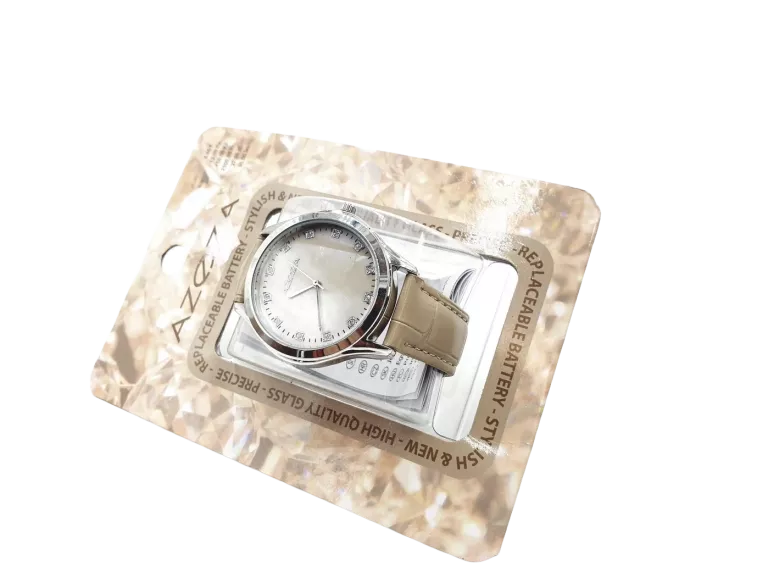 ZEGAREK AZOZA BEŻOWY PASEK