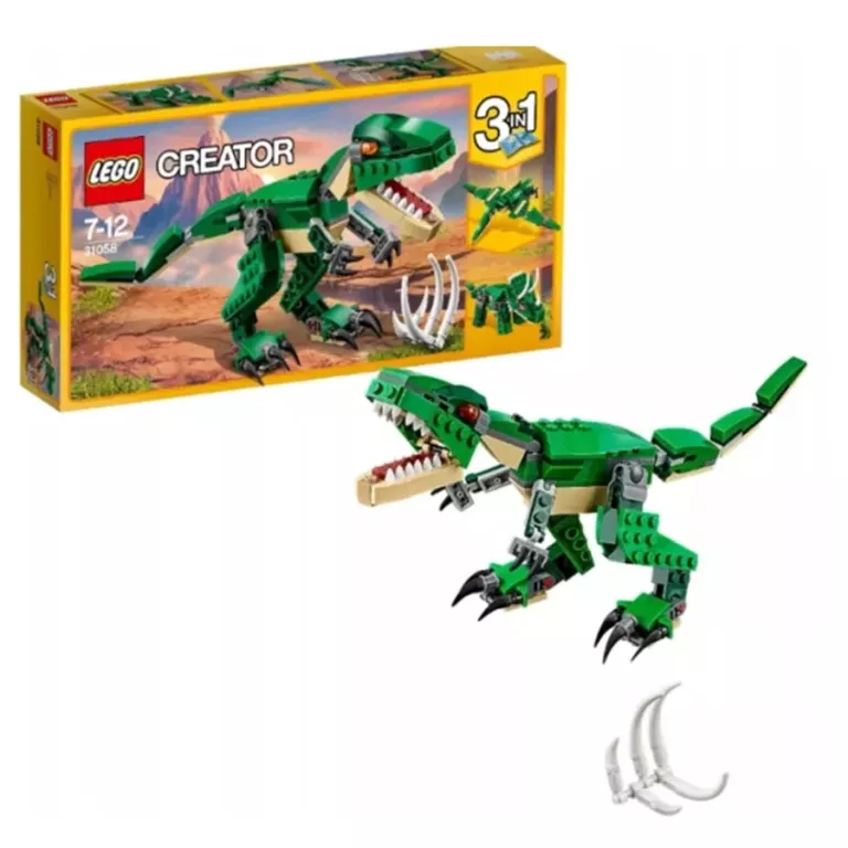 LEGO CREATOR 3 W 1 31058 POTĘŻNE DINOZAURY USZKODZONY KARTON